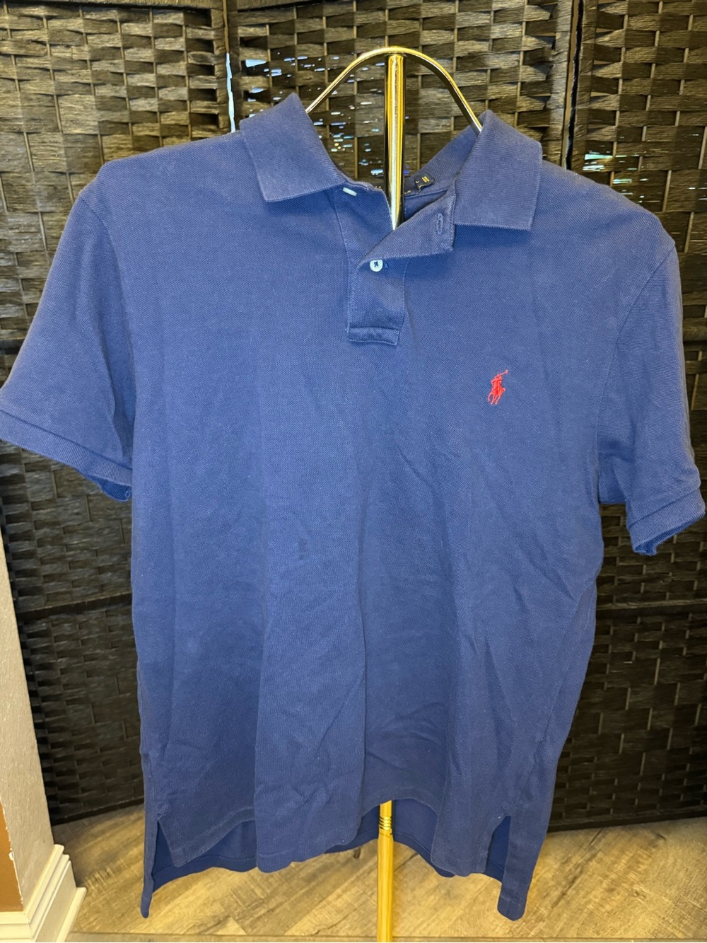 Polo by Ralph Lauren Navy Polo with Red Pony Embroidery